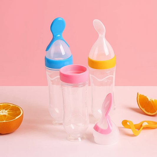 Mess-Free Baby Feeding Bottle